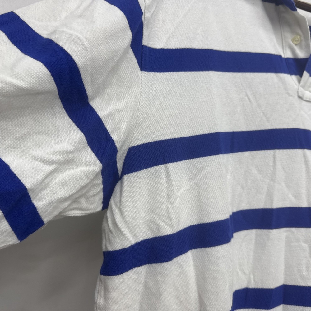 Polo Ralph Lauren Big And Tall Blue And White Striped Polo XLT - Picture 4 of 8